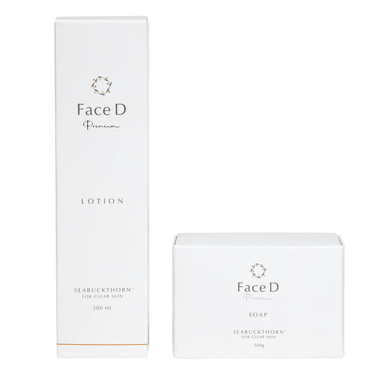 Face D Premium フェイスDプレミアム スターターセット | 洗顔石鹸 | 化粧水 | サジー