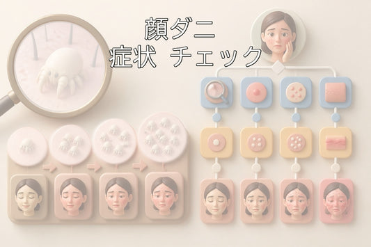 顔ダニ 症状 チェック | セルフ診断で肌トラブルの原因を特定