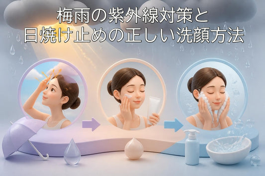 梅雨の紫外線対策と日焼け止めの正しい洗顔方法【2026年版】