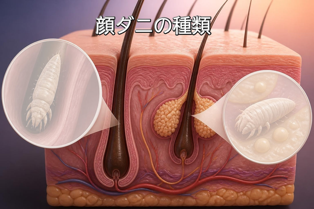 顔ダニの種類 専門知識と肌への影響