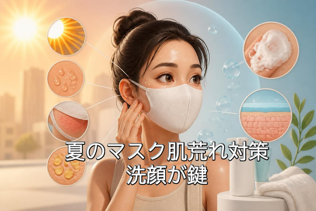 夏のマスク肌荒れ対策は洗顔が鍵!2026年最新スキンケア