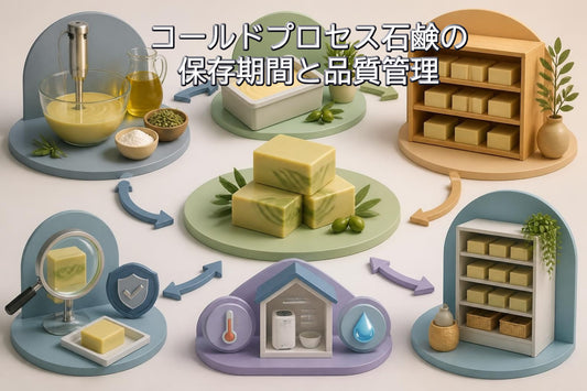 コールドプロセス石鹸の保存期間と品質管理の完全ガイド